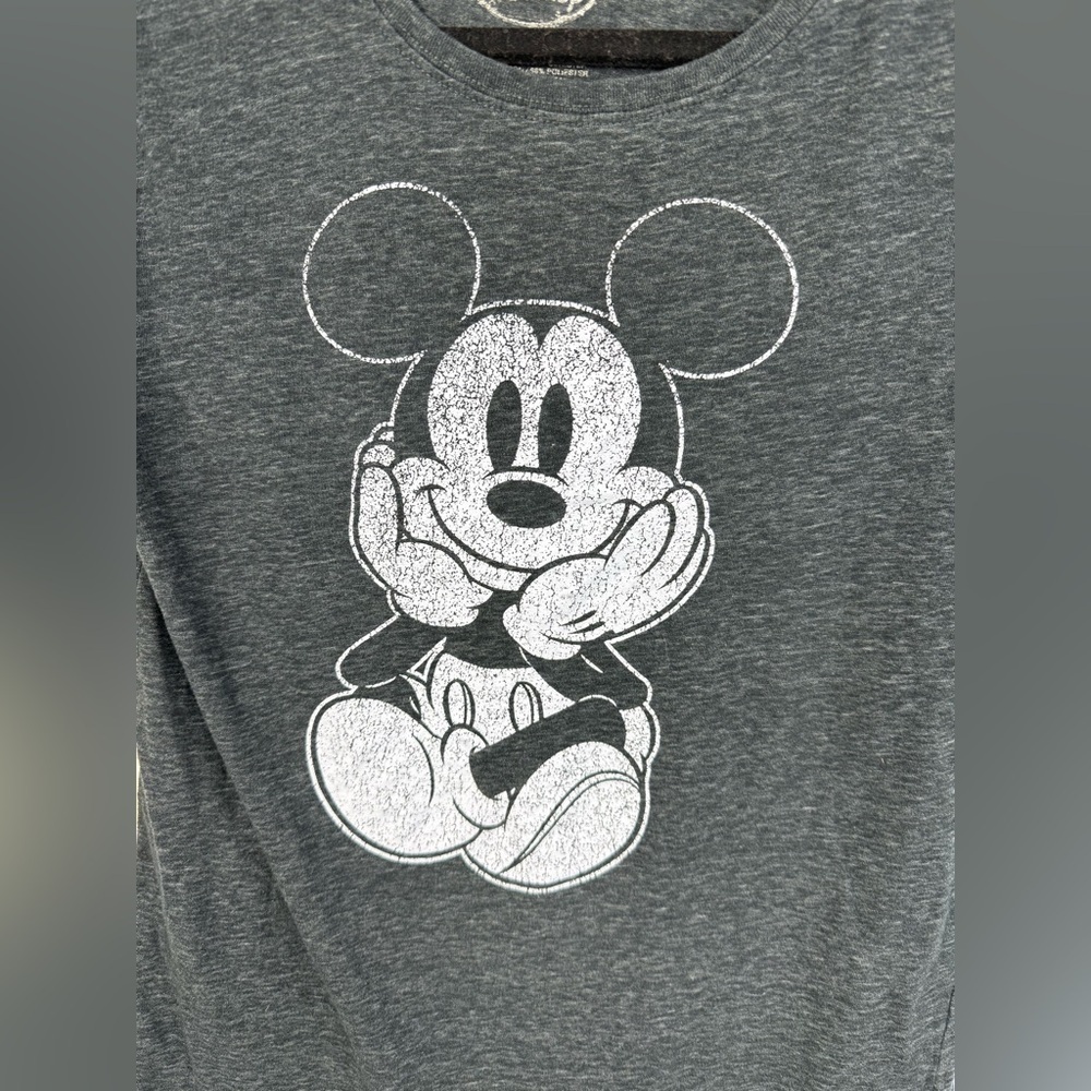 Disney Mickey Mouse juniors gray graphic tshirt. Size 3/5 - Picture 3 of 4